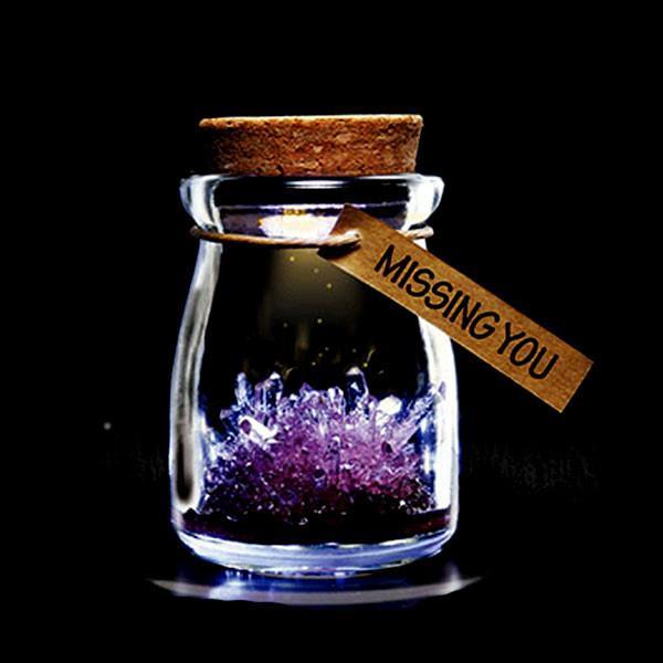 Magic Crystal Growing Jar Kit (Various Colors And Messages) | Kalsten