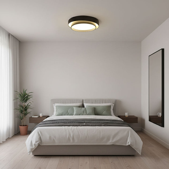 Modern LED Ceiling Light 15.7 in Flush Mount Living Room Bedroom Minimalist Acrylic Fixture | Kalsten