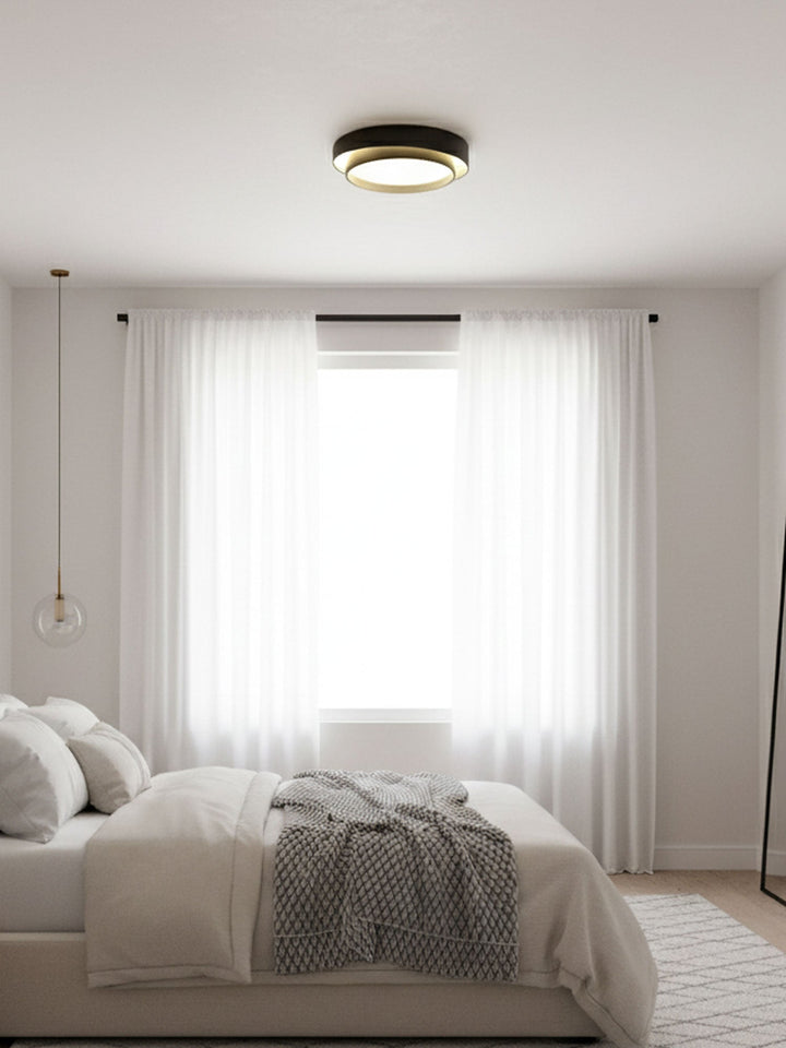 Modern LED Ceiling Light 15.7 in Flush Mount Living Room Bedroom Minimalist Acrylic Fixture | Kalsten