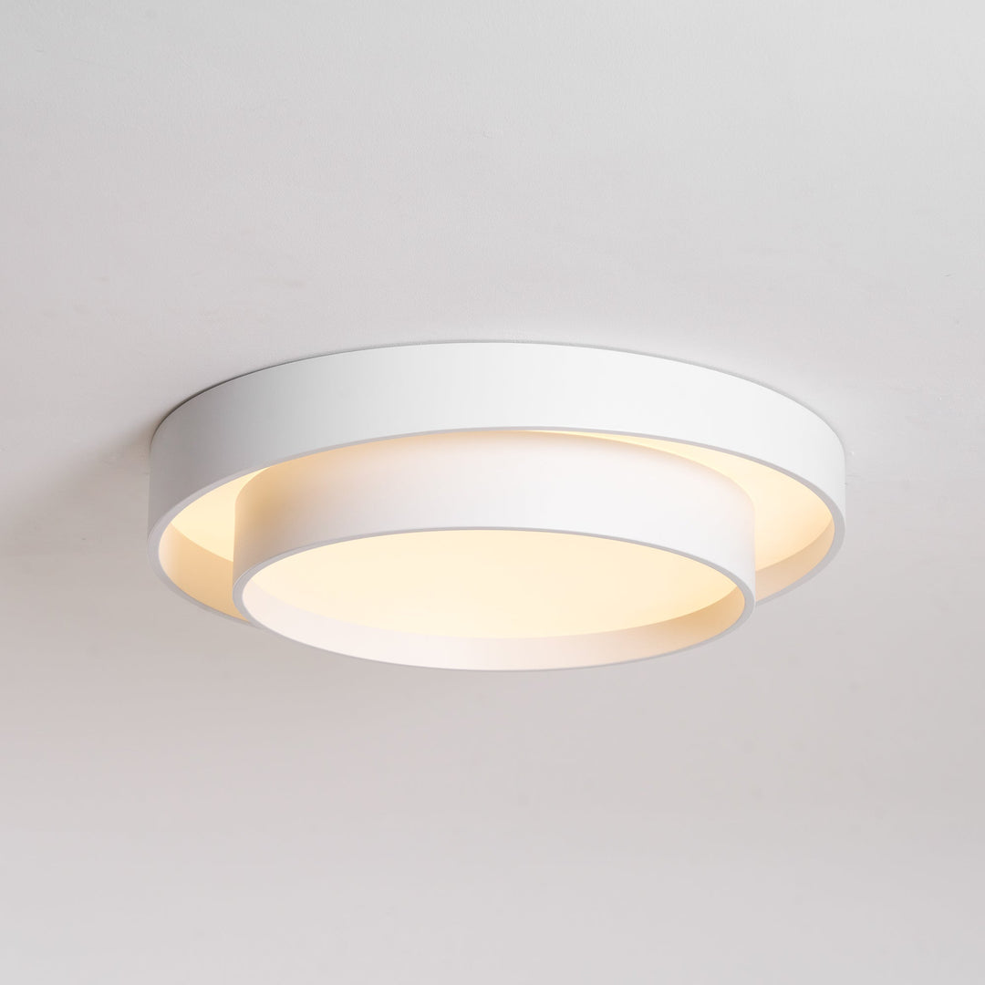 Modern LED Ceiling Light 15.7 in Flush Mount Living Room Bedroom Minimalist Acrylic Fixture | Kalsten