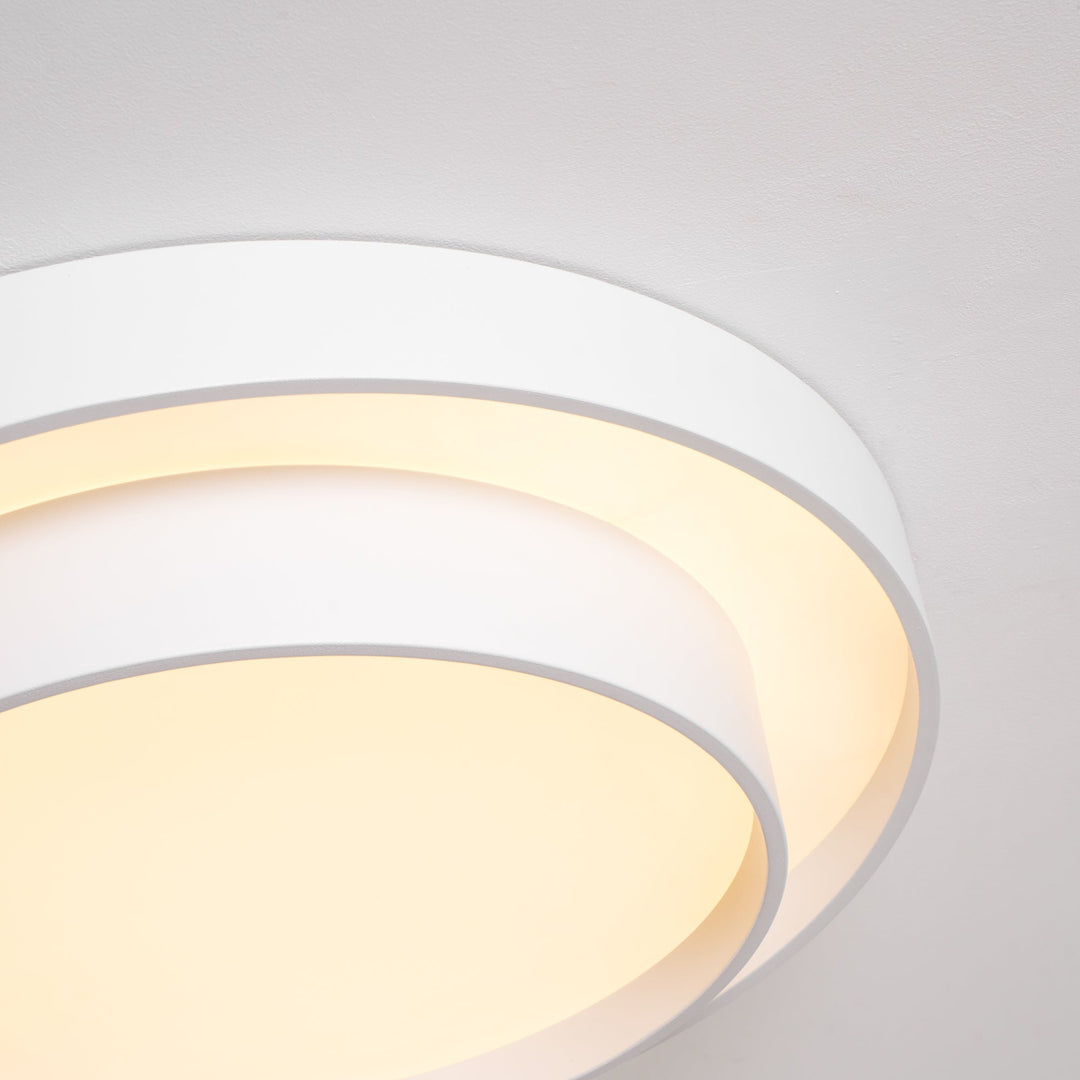 Modern LED Ceiling Light 15.7 in Flush Mount Living Room Bedroom Minimalist Acrylic Fixture | Kalsten