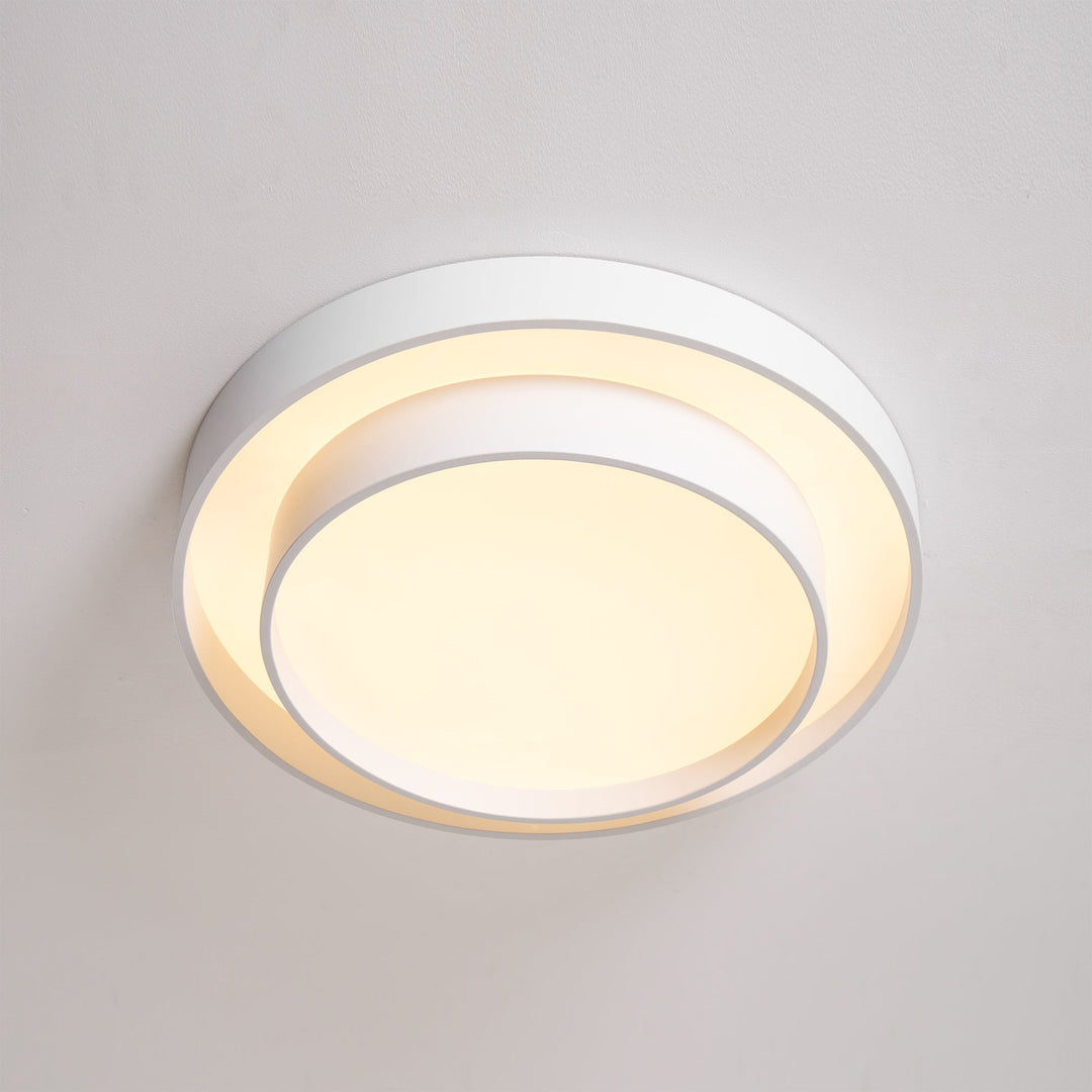Modern LED Ceiling Light 15.7 in Flush Mount Living Room Bedroom Minimalist Acrylic Fixture | Kalsten
