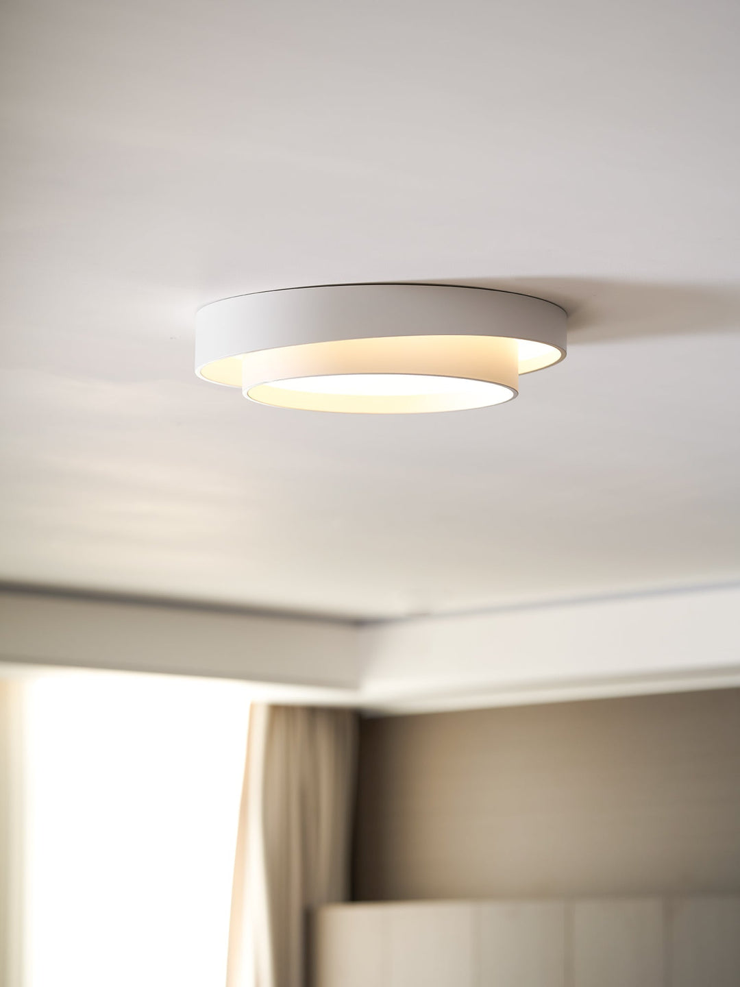 Modern LED Ceiling Light 15.7 in Flush Mount Living Room Bedroom Minimalist Acrylic Fixture | Kalsten