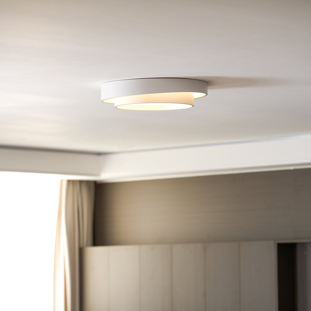 Modern LED Ceiling Light 15.7 in Flush Mount Living Room Bedroom Minimalist Acrylic Fixture | Kalsten
