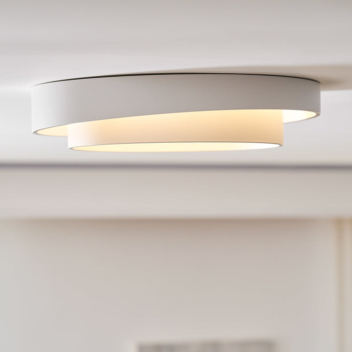 Modern LED Ceiling Light 15.7 in Flush Mount Living Room Bedroom Minimalist Acrylic Fixture | Kalsten