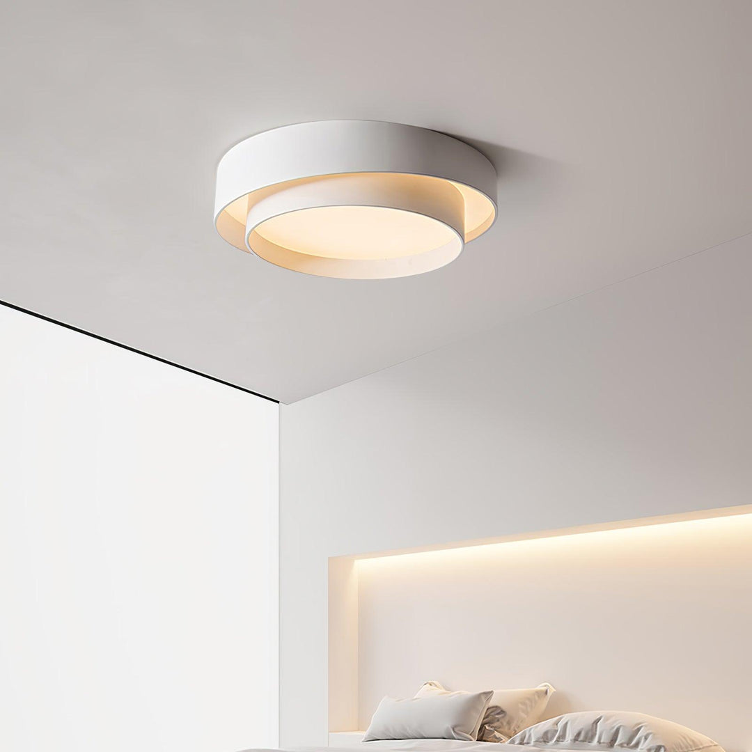 Modern LED Ceiling Light 15.7 in Flush Mount Living Room Bedroom Minimalist Acrylic Fixture | Kalsten