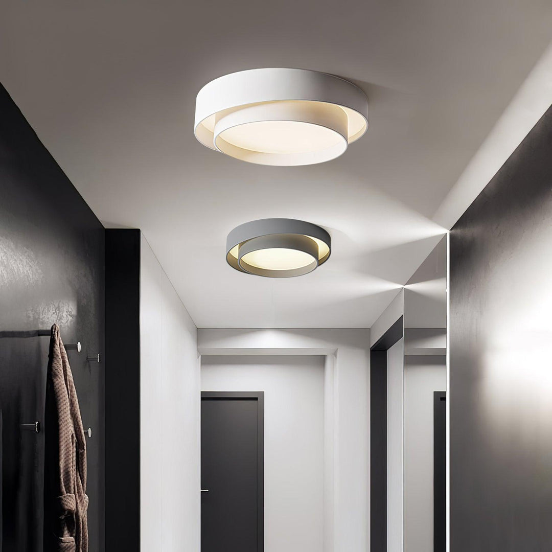 Modern LED Ceiling Light 15.7 in Flush Mount Living Room Bedroom Minimalist Acrylic Fixture | Kalsten