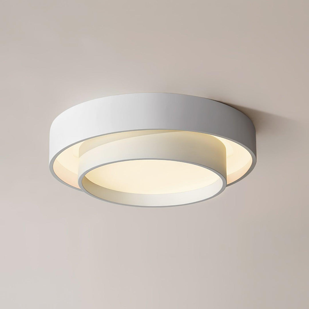 Modern LED Ceiling Light 15.7 in Flush Mount Living Room Bedroom Minimalist Acrylic Fixture | Kalsten