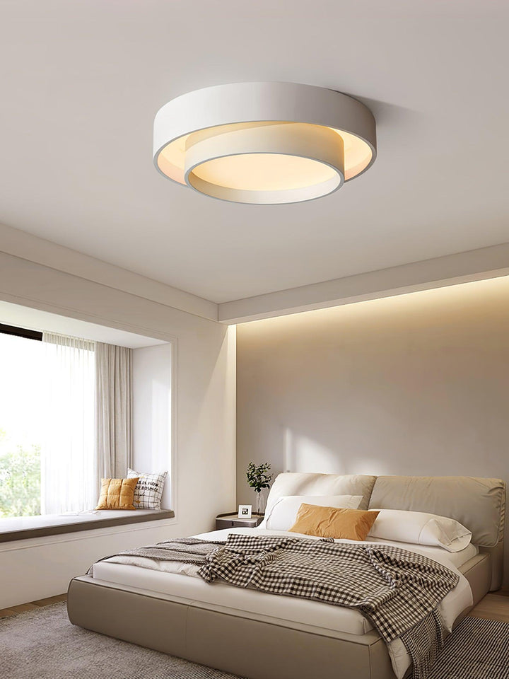 Modern LED Ceiling Light 15.7 in Flush Mount Living Room Bedroom Minimalist Acrylic Fixture | Kalsten