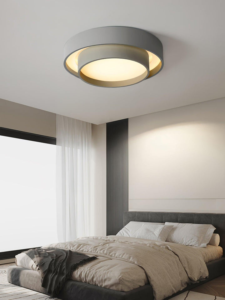 Modern LED Ceiling Light 15.7 in Flush Mount Living Room Bedroom Minimalist Acrylic Fixture | Kalsten