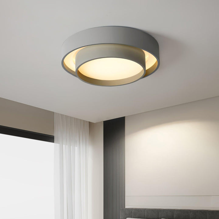 Modern LED Ceiling Light 15.7 in Flush Mount Living Room Bedroom Minimalist Acrylic Fixture | Kalsten