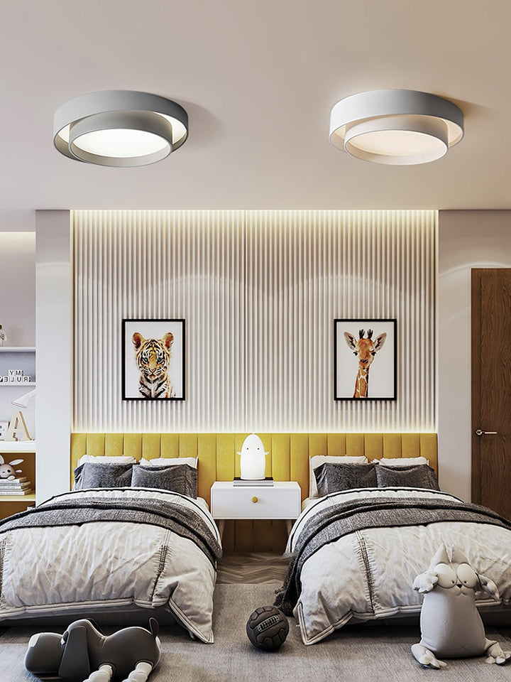 Modern LED Ceiling Light 15.7 in Flush Mount Living Room Bedroom Minimalist Acrylic Fixture | Kalsten