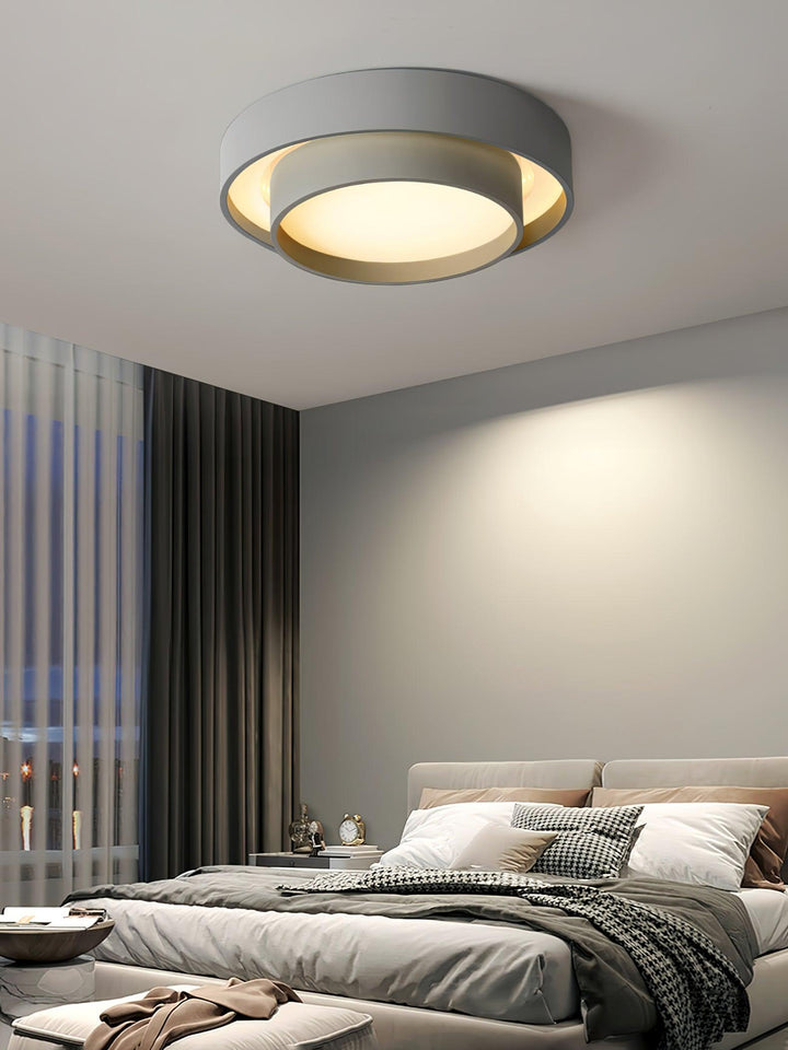 Modern LED Ceiling Light 15.7 in Flush Mount Living Room Bedroom Minimalist Acrylic Fixture | Kalsten