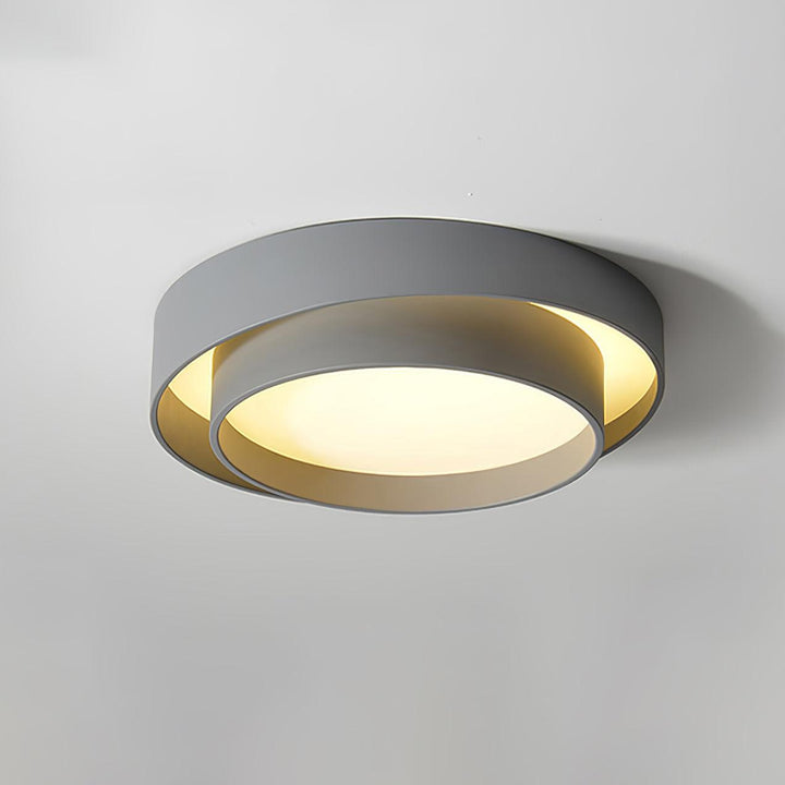 Modern LED Ceiling Light 15.7 in Flush Mount Living Room Bedroom Minimalist Acrylic Fixture | Kalsten