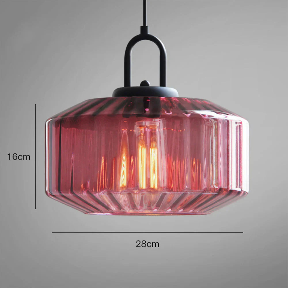 Pendant Light Glass 11 in Handblown Indoor Warm Glow Dining Room Kitchen Hallway Lighting | Kalsten