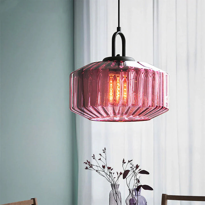 Pendant Light Glass 11 in Handblown Indoor Warm Glow Dining Room Kitchen Hallway Lighting | Kalsten