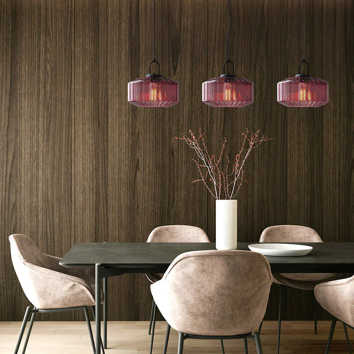 Pendant Light Glass 11 in Handblown Indoor Warm Glow Dining Room Kitchen Hallway Lighting | Kalsten