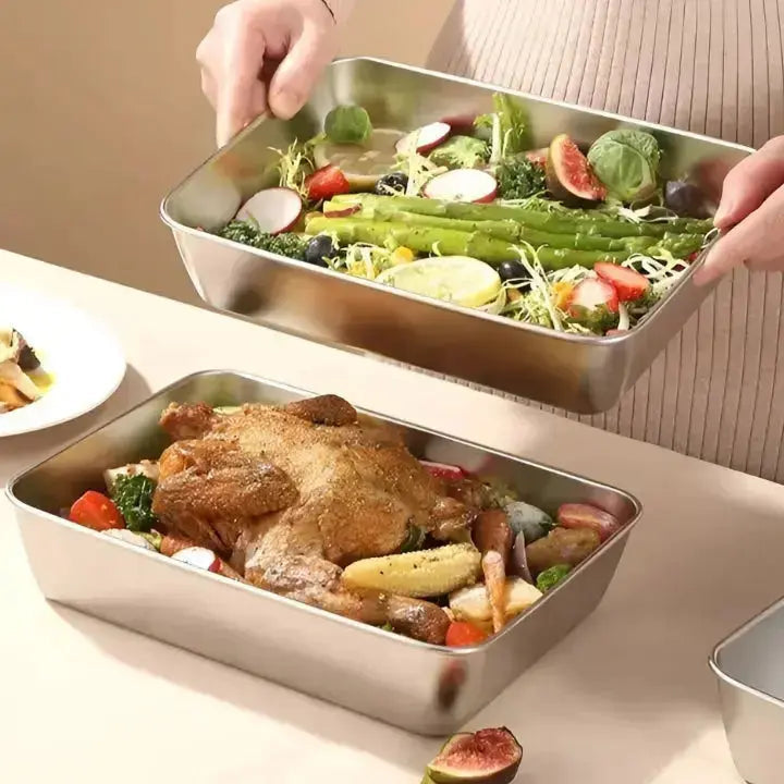 Kalsten | Microwave-safe stainless steel containers with lid