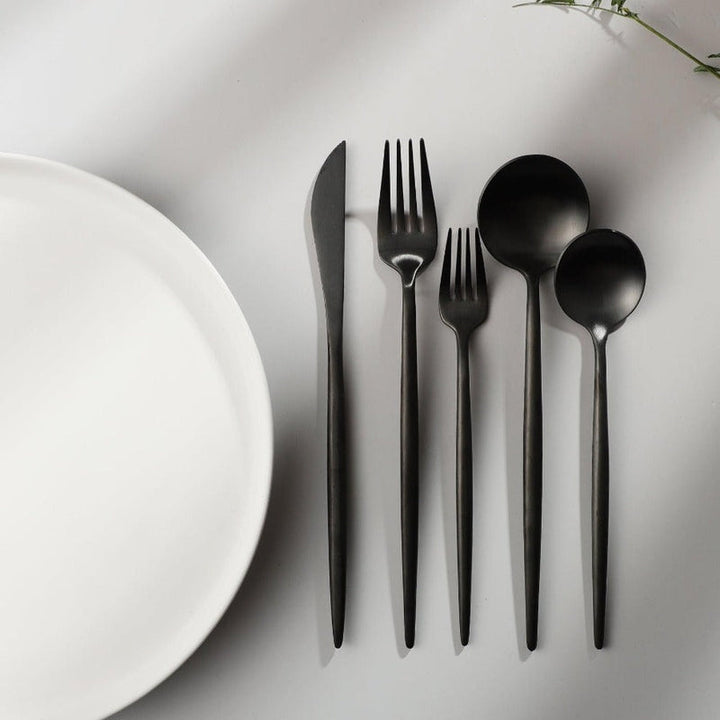 Modern Luxe Cutlery Set of Stainless Steel in Stylish Colors Kalsten