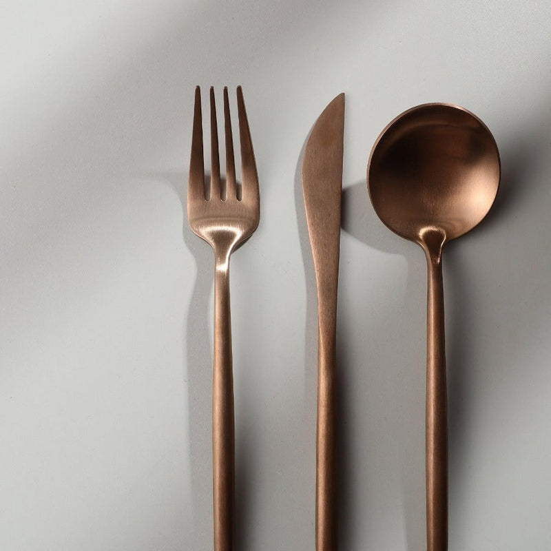 Modern Luxe Cutlery Set of Stainless Steel in Stylish Colors Kalsten