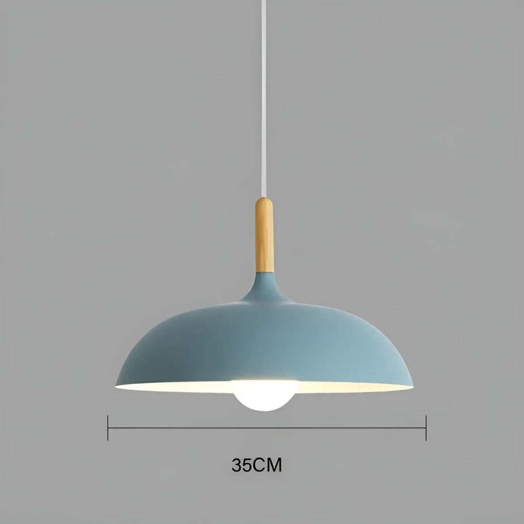 Scandinavian Elegance: Luxury Oak Ceiling Lamp with LED Lighting Kalsten