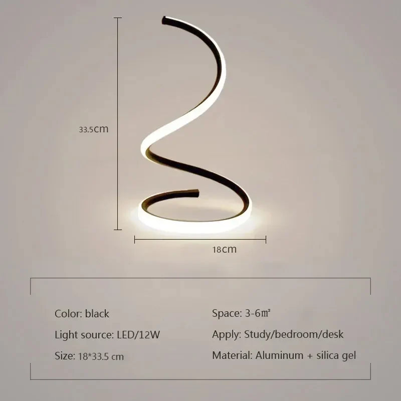 GlowStream - Modern LED Table Lamp | Kalsten