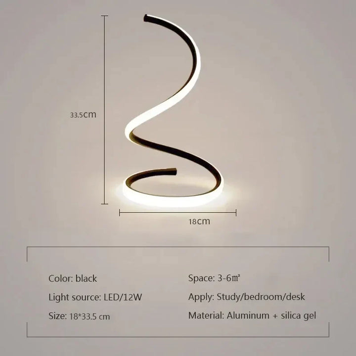 GlowStream - Modern LED Table Lamp | Kalsten