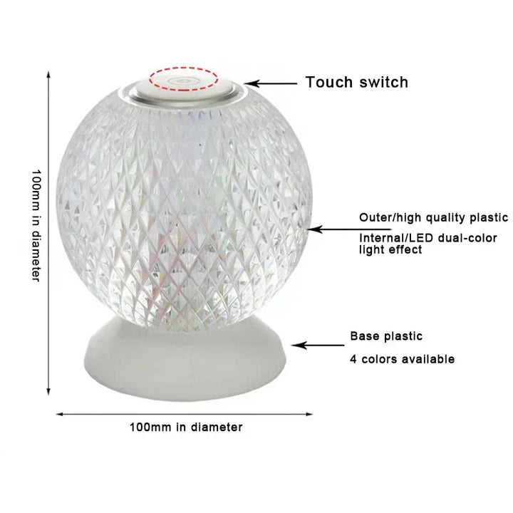 Chic Crystal Table Lamp – Wireless Luxury Lighting Kalsten
