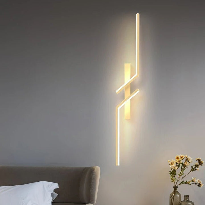 Striped LED Wall Lamp – Modern 3-Color Dimmable Design