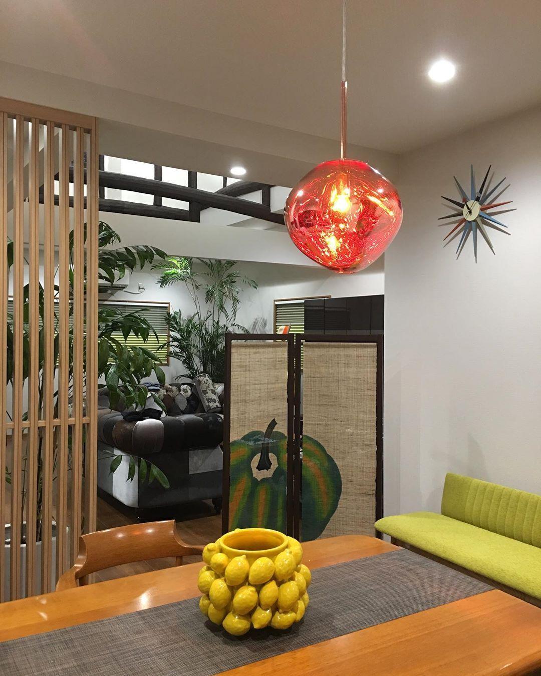 Modern Lava Pendant Lamp 7 in Copper Chrome Gold Ceiling Dining Lighting Mirror Effect Hanging Fixture | Kalsten