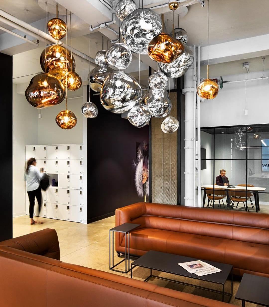Modern Lava Pendant Lamp 7 in Copper Chrome Gold Ceiling Dining Lighting Mirror Effect Hanging Fixture | Kalsten
