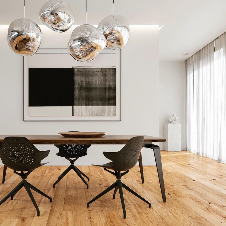 Modern Lava Pendant Lamp 7 in Copper Chrome Gold Ceiling Dining Lighting Mirror Effect Hanging Fixture | Kalsten