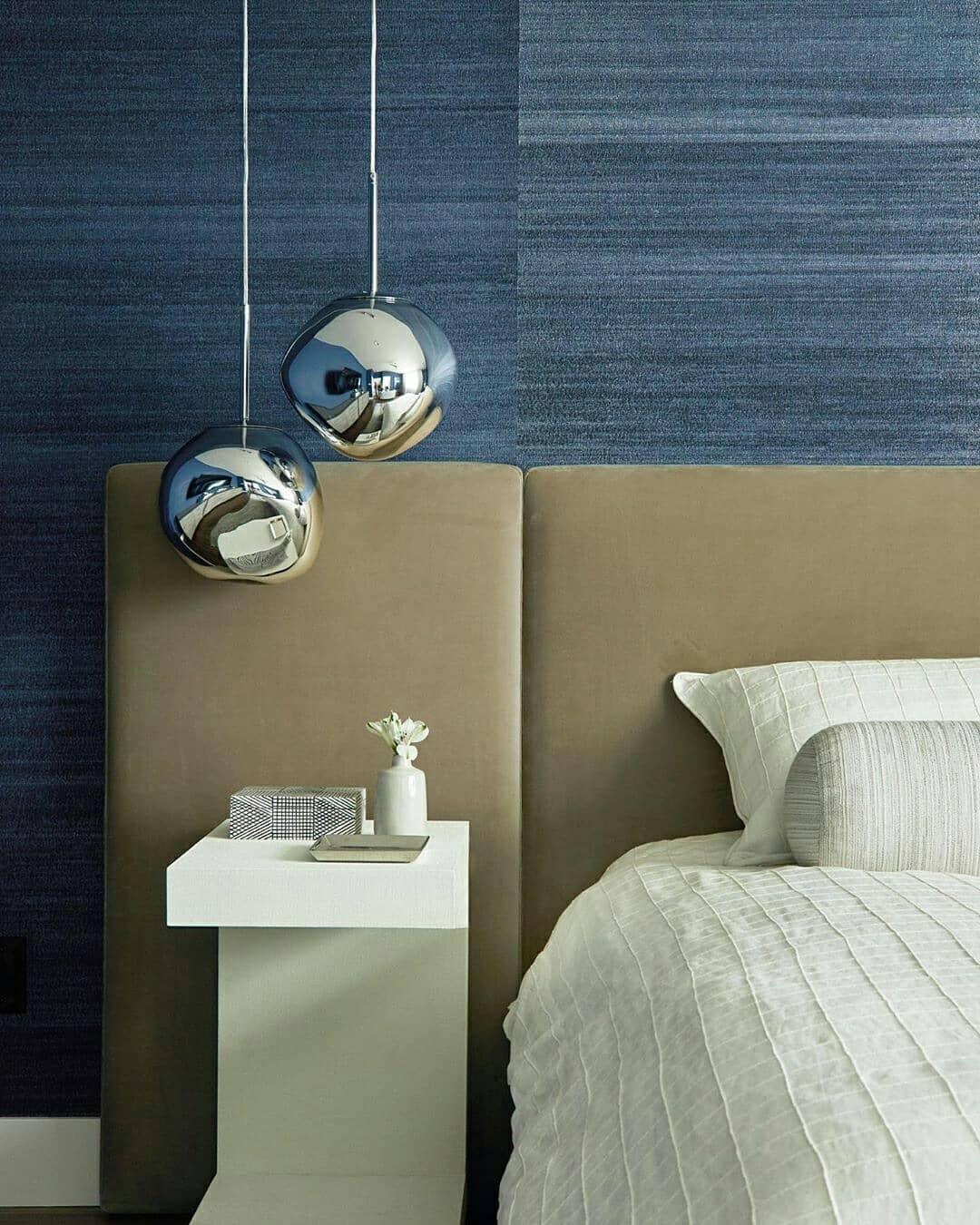 Modern Lava Pendant Lamp 7 in Copper Chrome Gold Ceiling Dining Lighting Mirror Effect Hanging Fixture | Kalsten