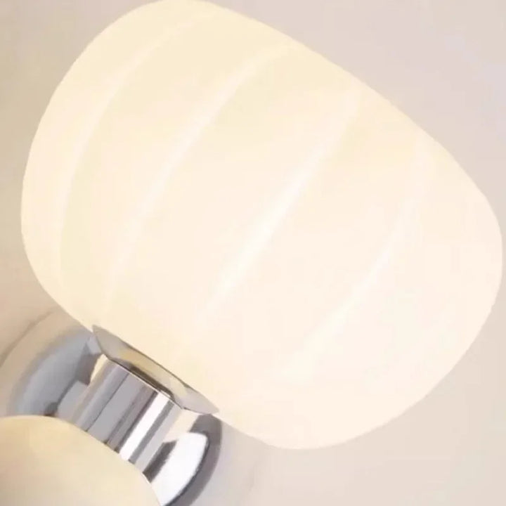 Modern wall sconce with glass lampshade – Elegant LED wall light for bedroom & living room | Kalsten