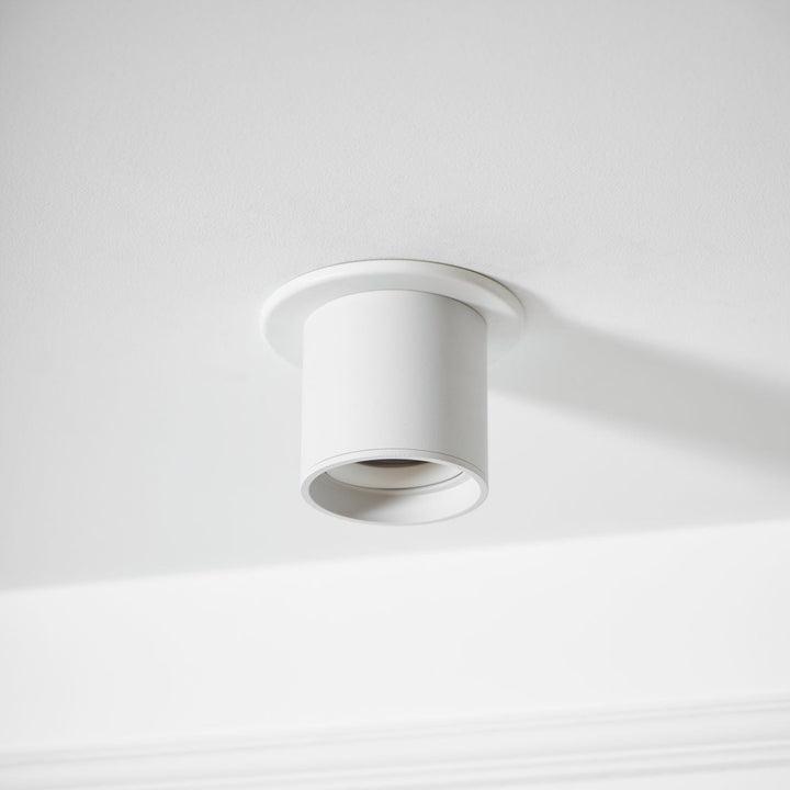 Metal Ceiling Light 3.1 in x 3.3 in White Indoor Modern Flush Mount LED Fixture Warm Neutral Cool | Kalsten