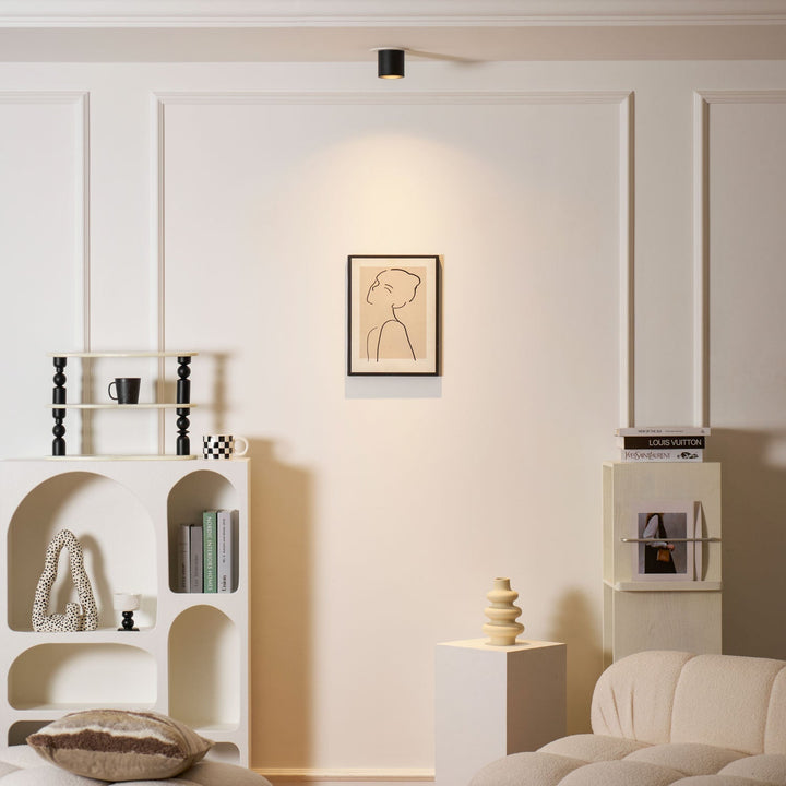 Metal Ceiling Light 3.1 in x 3.3 in White Indoor Modern Flush Mount LED Fixture Warm Neutral Cool | Kalsten