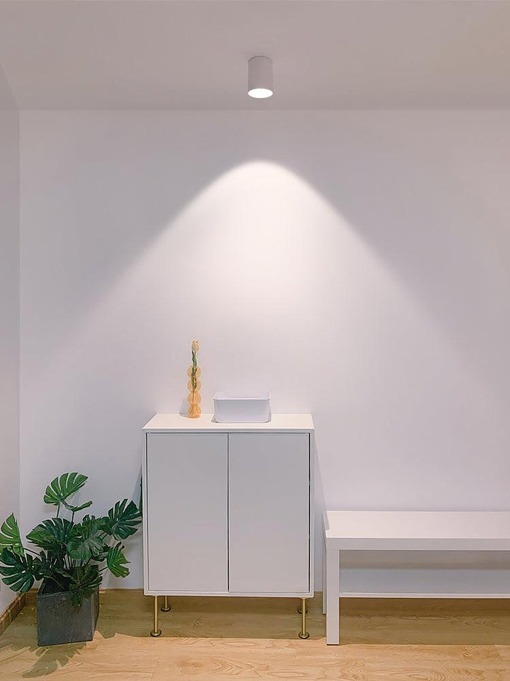 Metal Ceiling Light 3.1 in x 3.3 in White Indoor Modern Flush Mount LED Fixture Warm Neutral Cool | Kalsten