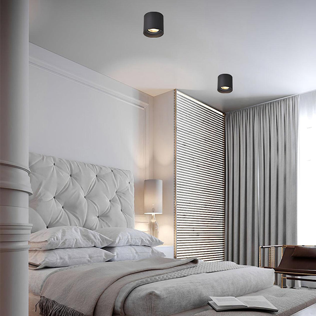 Metal Ceiling Light 3.1 in x 3.3 in White Indoor Modern Flush Mount LED Fixture Warm Neutral Cool | Kalsten