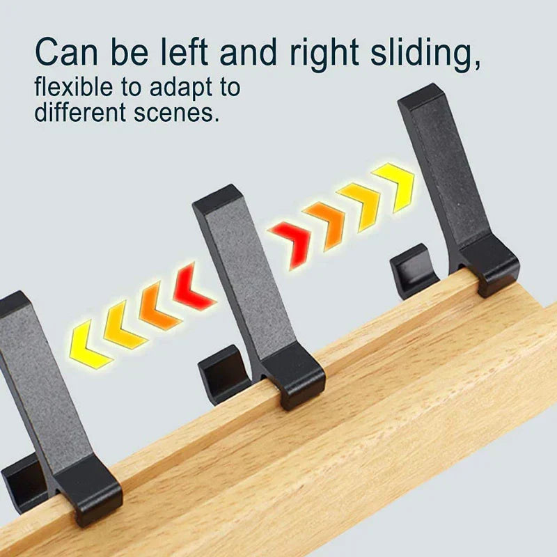 Scandinavian Wall Shelf with Removable Hooks