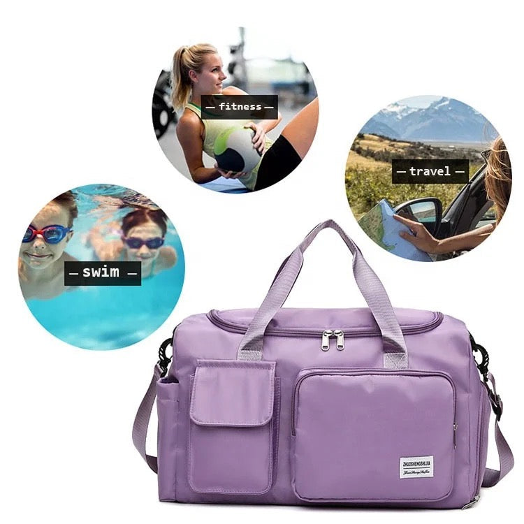 Kalsten | Multi-Pocket Travel Bag, Sports and Gym Duffle with Separate Shoe Compartment