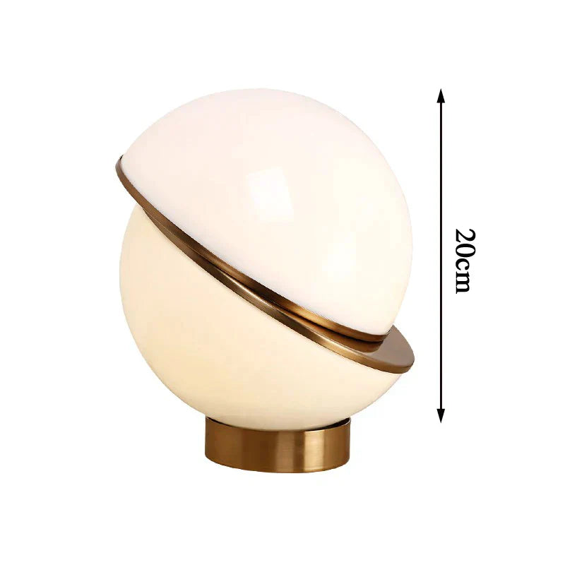Scandinavian SnowGlobe Lamp – Elegant White Sphere Kalsten