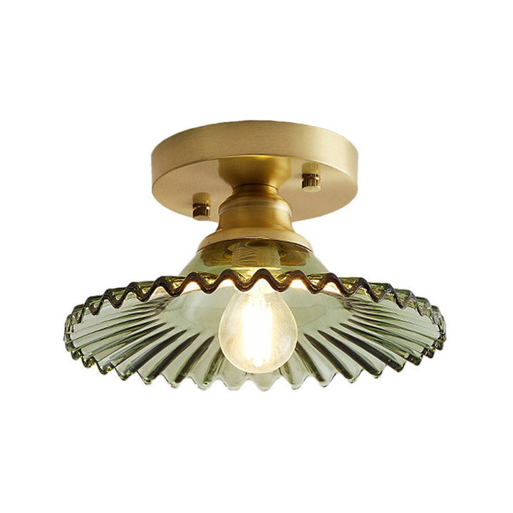 Modern Glass Semi-Flush Ceiling Light Kalsten