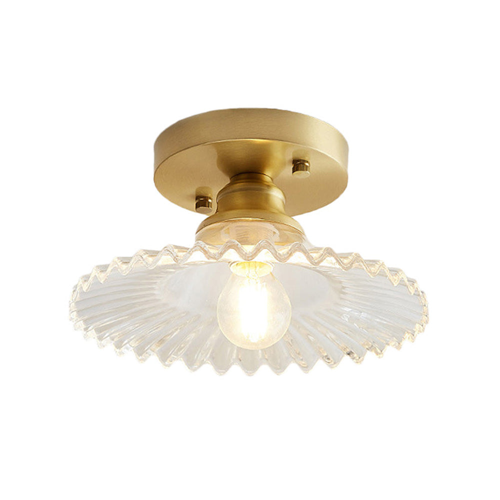 Modern Glass Semi-Flush Ceiling Light Kalsten
