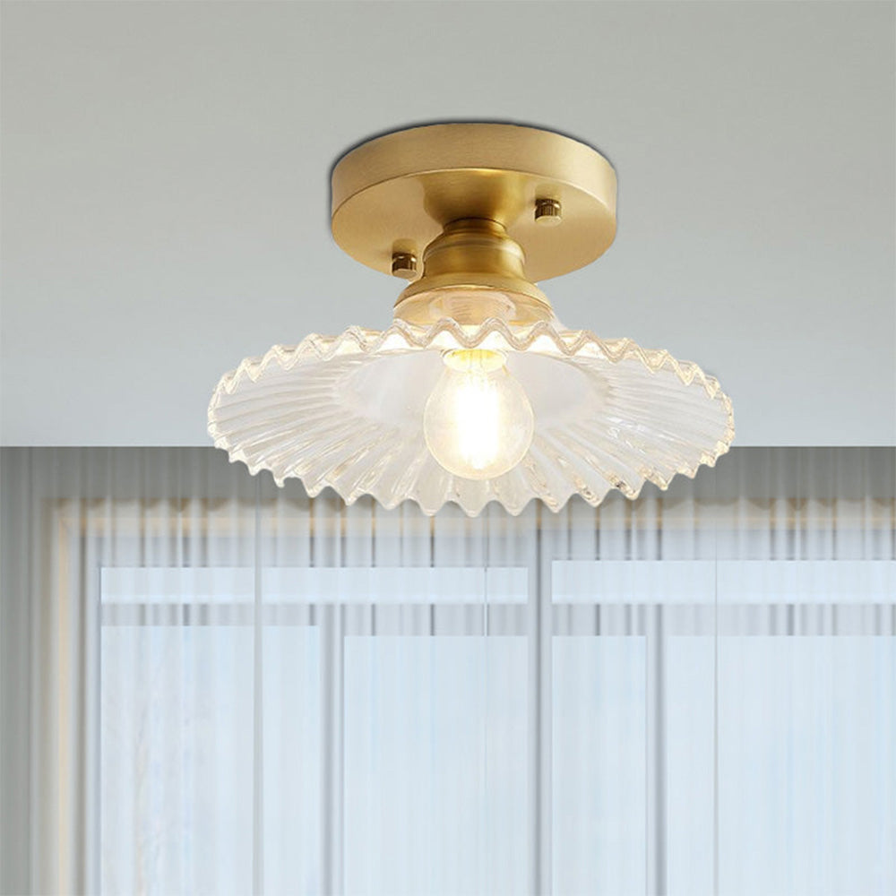 Modern Glass Semi-Flush Ceiling Light Kalsten