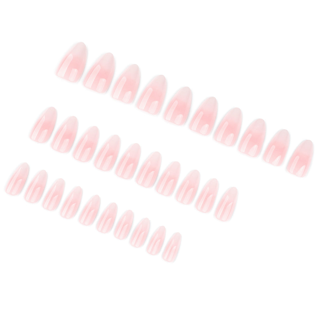 Stylish nail extensions with delicate ombre design Kalsten