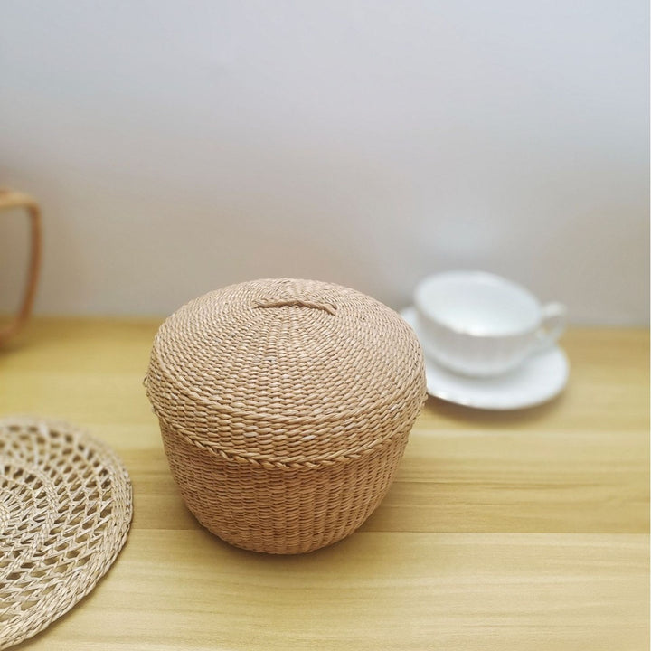 Handcrafted Natural Fiber Storage Basket Kalsten