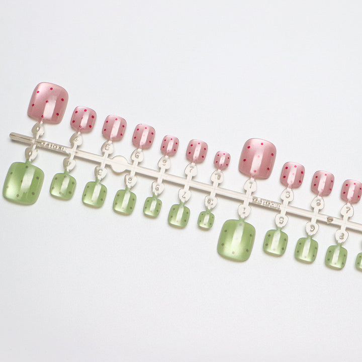 Playful Dotted Press-On Nail Set