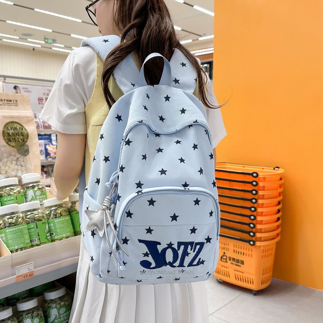 Stylish Star-Printed Backpack Kalsten