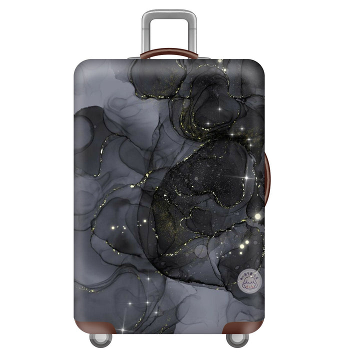 Unisex nan elastic suitcase cover with three-dimensional honeycomb pattern, shock-absorbing stretch protection cover for trolley with zipper Kalsten
