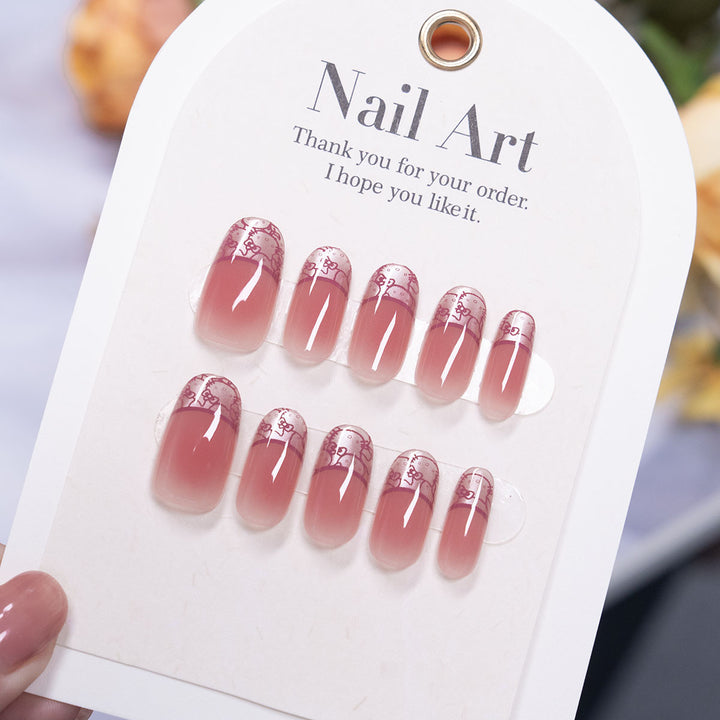 Elegant French Tip Press-On Nail Set